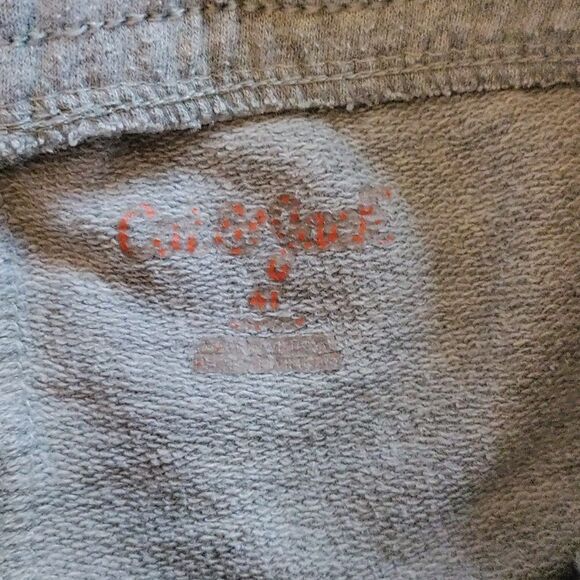 Cat & Jack Outfit 4T Shirt Shorts Strawberry  Neon Cotton Gray Yellow Summer - Picture 7 of 9